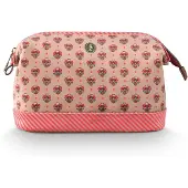 Pip studio Toilettas Cooper Cosmetic Purse Large Jaipur Flower Sand-Pink