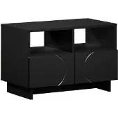 vidaXL Tv-meubel 60 x 34.5 x 40 cm Zwart Bewerkt hout