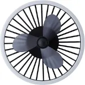 Brilliant Draadlamp plafondventilator Capo zwart