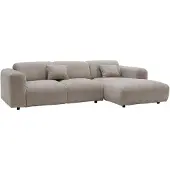 Giga Meubel Chaise Longue Bank Dijon 3-zits Rechts Beige