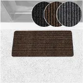 ANRO Mischa Deurmat Bruin 80x40 cm - Antislip - Rubberen rug