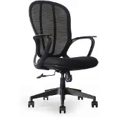 Worktrainer Olio Ergonomische Mesh Bureaustoel met Lendensteun - Zwart