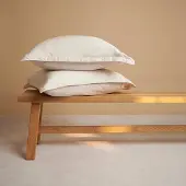 Coco & Cici - TENCEL - Twill Kussensloop Beige - 1 kussensloop 50x90