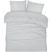 DoubleDry Dekbedovertrek seersucker 100% katoen tweepersoons 200x200/220 cm