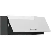Vicco Hangkast R-Line, Wit Hoogglans/Antraciet, 100 cm Plat