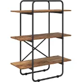 vidaXL Boekenplank 3-laags 80 x 35 x 105 cm PB Eikenhout