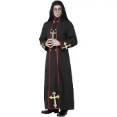 Vegaoo Demonische monnik kostuum voor heren Halloween outfit - Verkleedkleding - Medium