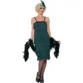 Smiffys - Flapper Kostuum - L - Groen
