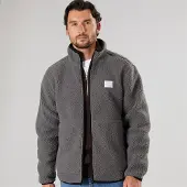 Resterods Heren Fleece Jas Grijs