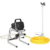 vidaXL Airless Verfspuit 10 m spuitslang 220V 2L/min 227 bar Zwart
