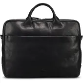 Jost Glasgow Aktentas Leder 40 cm Laptopvak zwart