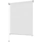 vidaXL Rolgordijn voor buiten 245(B)x140(H) cm wit