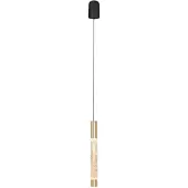 Steinhauer Hanglamp Alisio 4577ME 1-lichts luxe glas in messing
