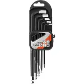 YATO Inbussleutelset - - YT-0561 - 10 stuks - Bolvormige uiteinden - Lange