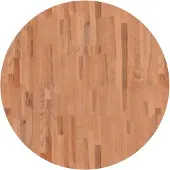 vidaXL Tafelblad rond Ø90x2,5 cm massief beukenhout