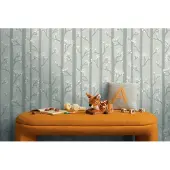 Living Walls BOMEN BEHANG | Speels - Groen Wit Grijs - Kids Studio