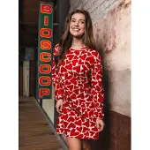Rebelle Nachthemd 'Endless Love' rood