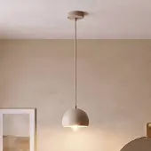 Luminex Hanglamp Sool , dimbaar, crème / amber, Woon-/ Eetkamer, metaal, hanglamp