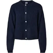 Pieces Gebreid vest 'PCSILLY' navy
