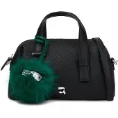 Karl Lagerfeld Handtas 'Ikon' smaragd / zwart / wit
