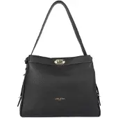 Lancaster Schoudertas 'Lancaster Sac hobo Avec fermoir L Lady ROMY Noir' zwart