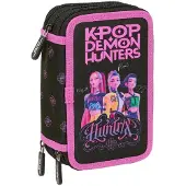 Safta K-pop Demon Hunters etui, zwart. Mannenmodel, zwart. One size