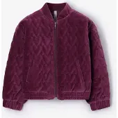 Sissy-Boy Donkerpaars Velvet Bomber Jack | Maat: 98-104