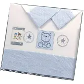 Gamberritos laken set blauw beertje 3 delig klein