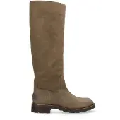 Shabbies Dames Laarzen Alyd Tuba - Taupe - Maat 37