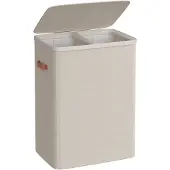 Famanu – Wasmand met 170 L inhoud, 2 compartimenten en uitneembare binnenzakken
