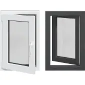 vidaXL Kleur binnenkant kelderraam Wit RISOR 60 x 80 cm