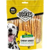 Voskes hondensnack Runderhuidsticks Kip 400 gram