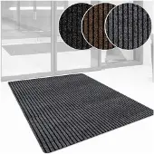 ANRO Deurmat Mischa Grijs 150x90cm – Schoonloopmat Antislip Rubber
