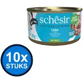 Schesir 10x - Tonijn in Gelei - Kattenvoer Natvoer - 85g