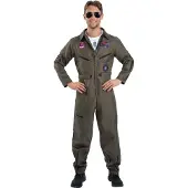 Vegaoo Top Gun Jumpsuit kostuum