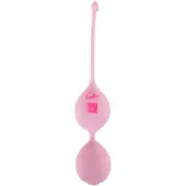 Cuties - siliconen g-spot kogel met dubbele balletjes (roze)