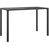 vidaXL Tuin-eettafel, antraciet, 110x54x70 cm, staal