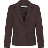 Pulz Jeans Blazers donkerbruin