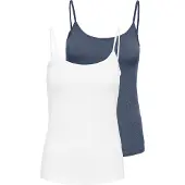 ONLY Top 'ONLLOVE' navy / wit