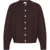 Ichi Gebreid vest 'IHBELABLUE' donkerbruin