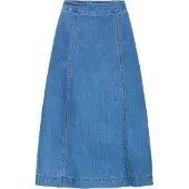 Fransa Rok blauw denim