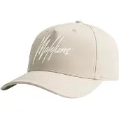 Malelions striped signature cap - almond