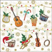 Ambiente - Lunch servetten - Christmas instruments