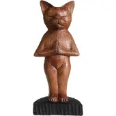 Ancient Wisdom Handgesneden yogakat - staand