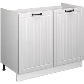 Vicco Wastafelkast Fame-Line Wit Landhuis/Wit 100 cm zonder werkblad, Model 61594