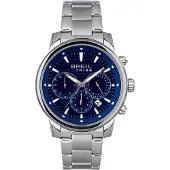 Breil Analoog horloge 'Caliber' navy / enziaan / zilver