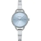 Breil Analoog horloge 'Caroline' pastelblauw / zilver