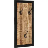 vidaXL Kapstok 40x2x80 cm massief ruw mangohout