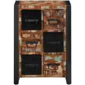 vidaXL Dressoir 50x35x70 cm massief gerecycled hout