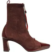 Hispanitas Dames Bangkok enkellaarzen van leer, bordeauxrood (41), 3 tot 5 cm, Ritssluiting, Casual HI265085
